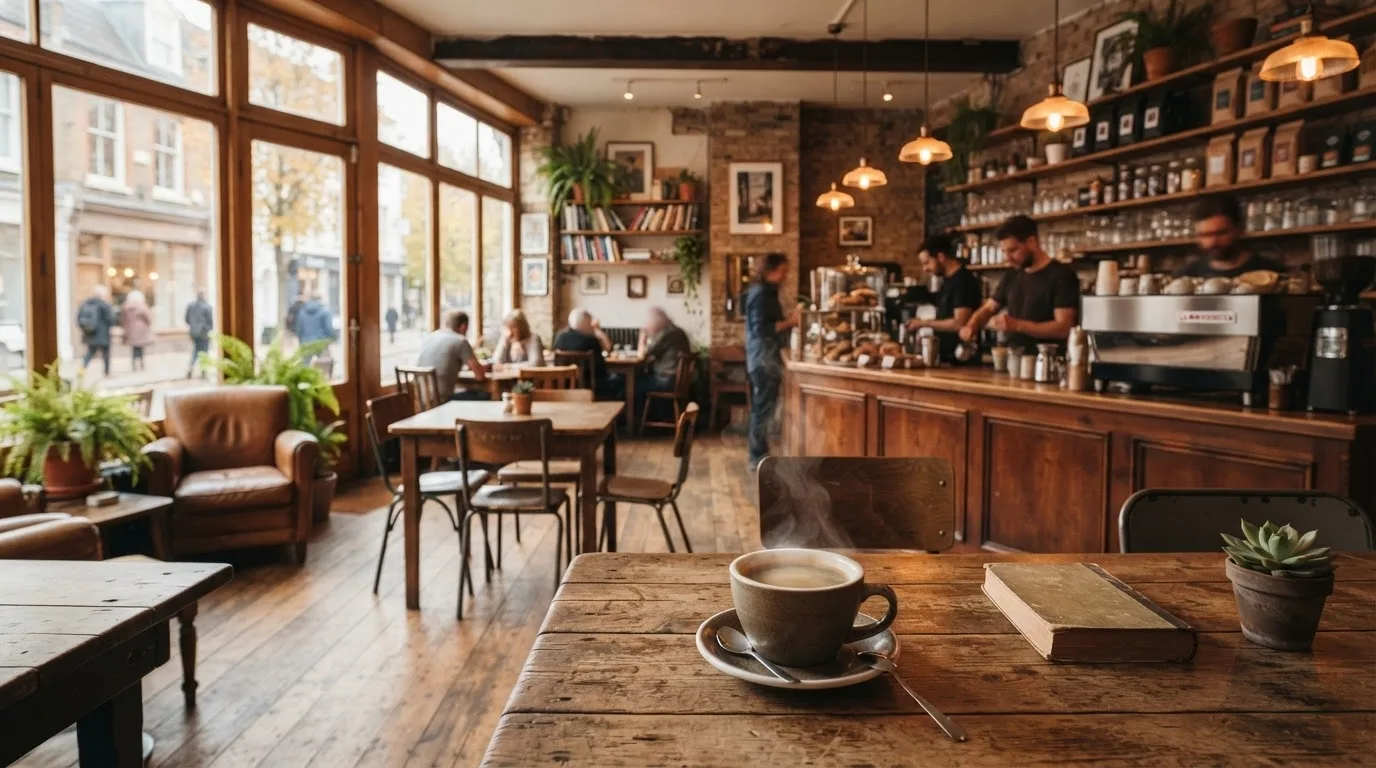 カフェの店内イメージ（制作サンプル）